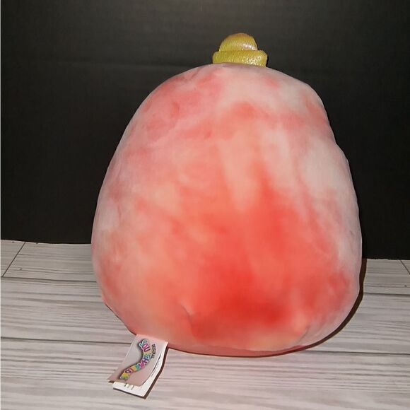 Squishmallows JOLLY the PINK Ornament Plush Stuffed Animal Tie Dye Orange 8 inch - Picture 4 of 7